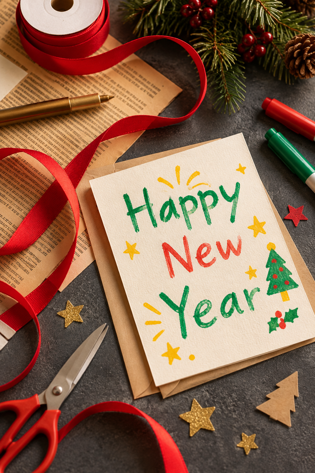New Year Card Making